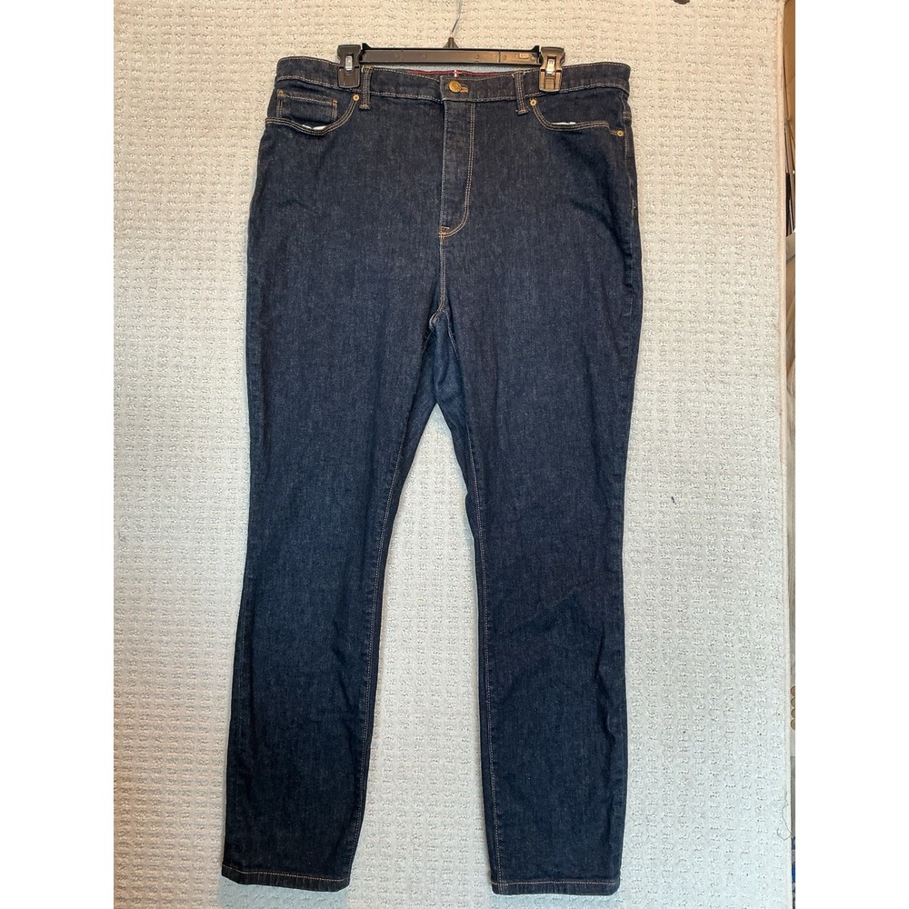 Tommy Hilfiger Women's Jeans 18/34 Heritage Como Skinny Dark Wash 36x28 1/2